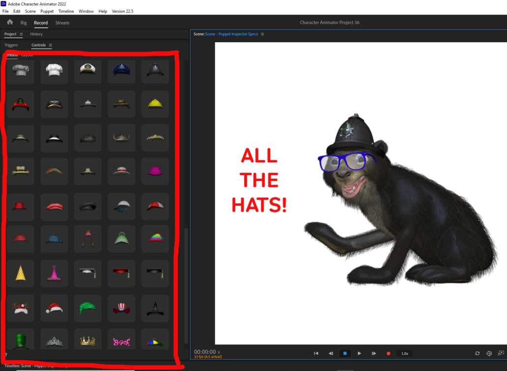 HATS LAYOUT
